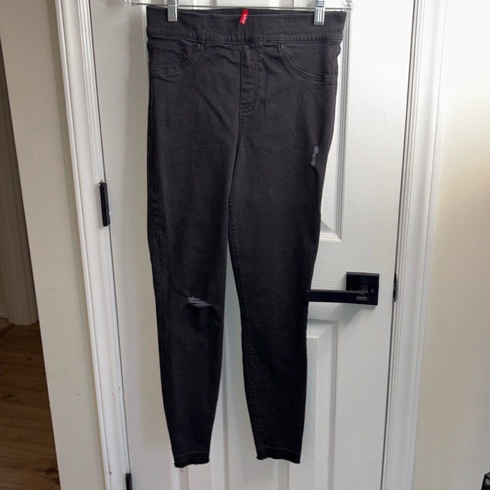 Spanks Black Jeggings Sz M